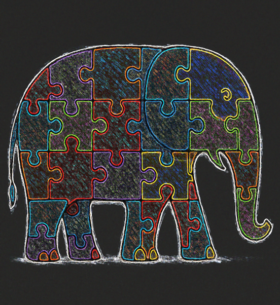 Eating an elephant?